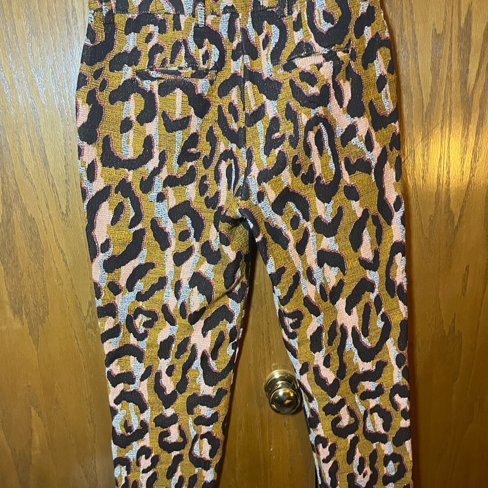 34N 118W for Anthropologie Leopard Print Cropped Pants - Picture 3 of 6